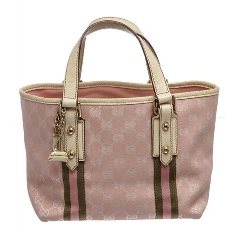 gucci pink monogram tote|gucci monogram hobo bag.